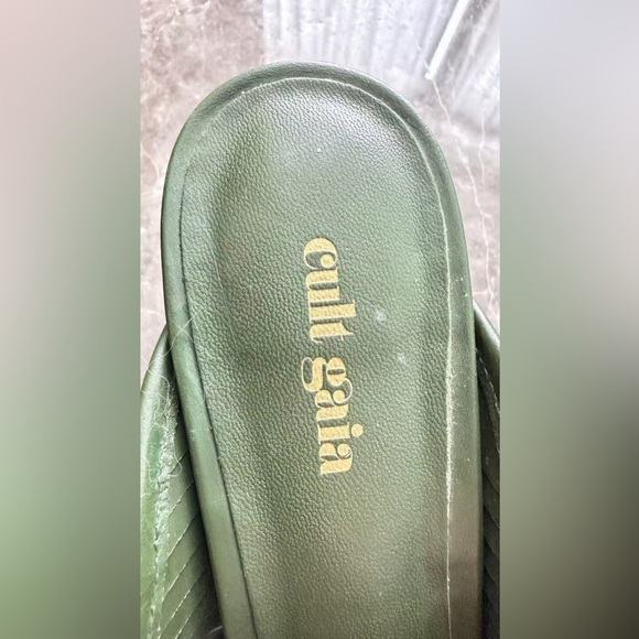 Cult Gaia Alia Mules Green - Picture 3 of 5